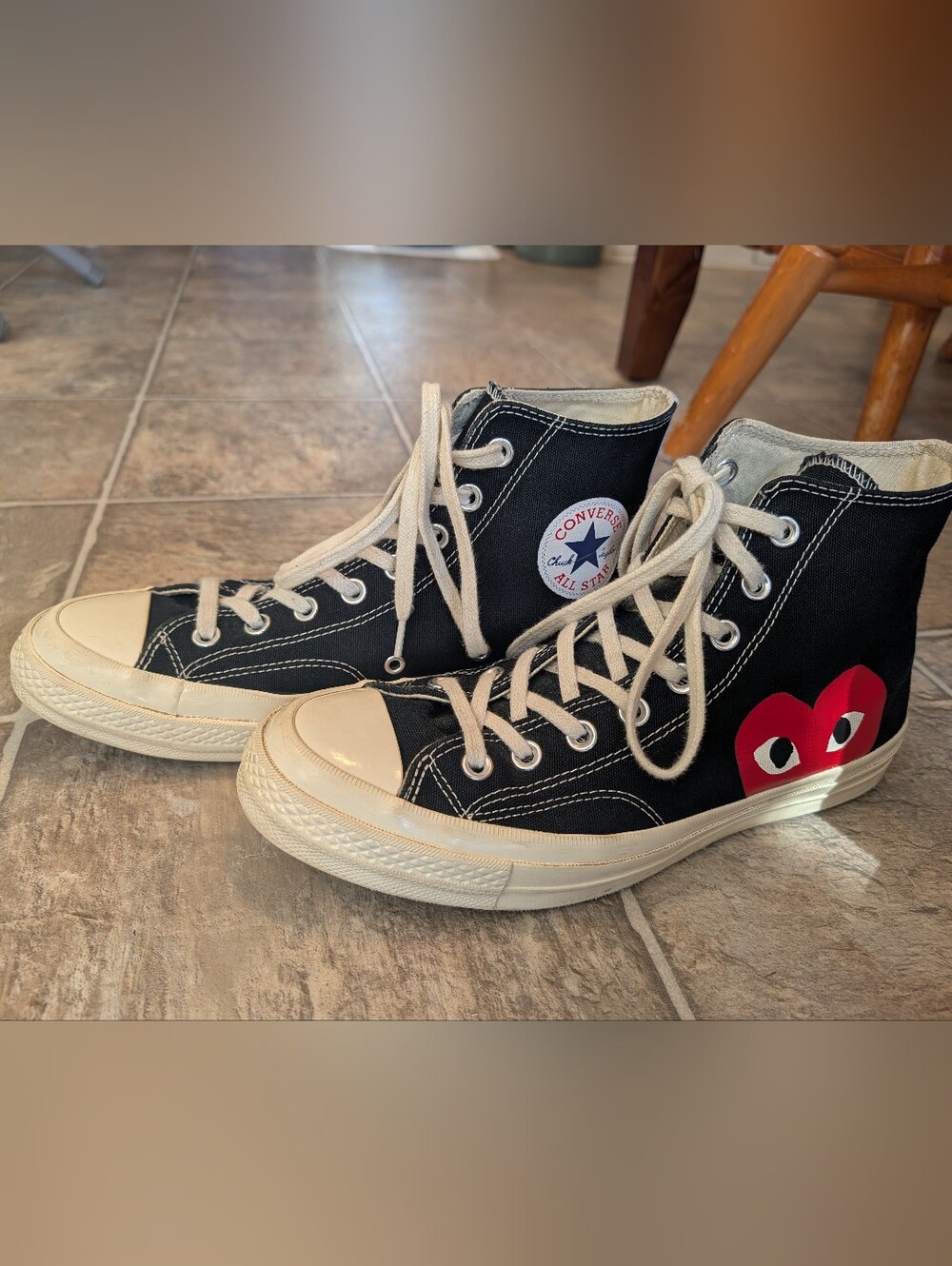 Converse X Commes Des Garcon Men's 8 Chuck Taylor All Star High-Top Sneakers